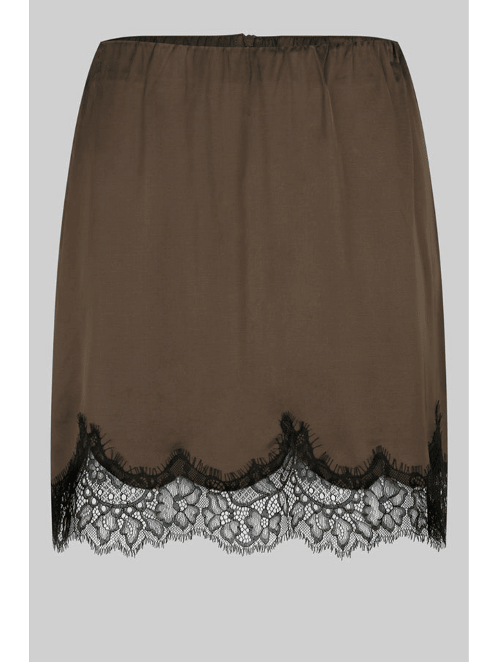 LACIA CONTRAST MINI SKIRT in Wren