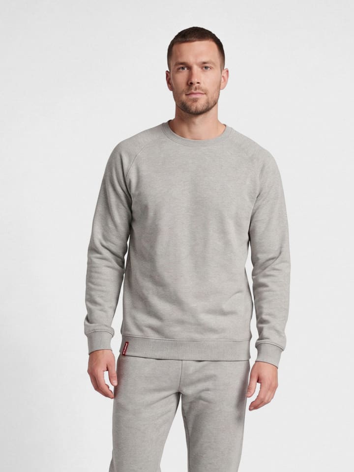 Sweatshirt Raglanärmel Hmlred Herren in GREY MELANGE