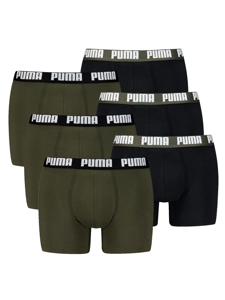Boxershort 6er Pack in Schwarz/Grün