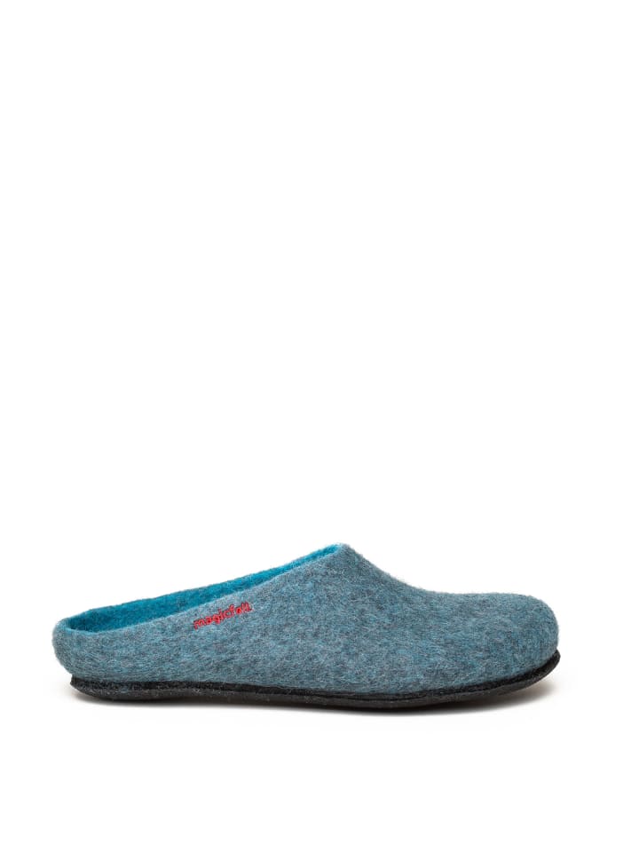Filzpantoffel in hellblau