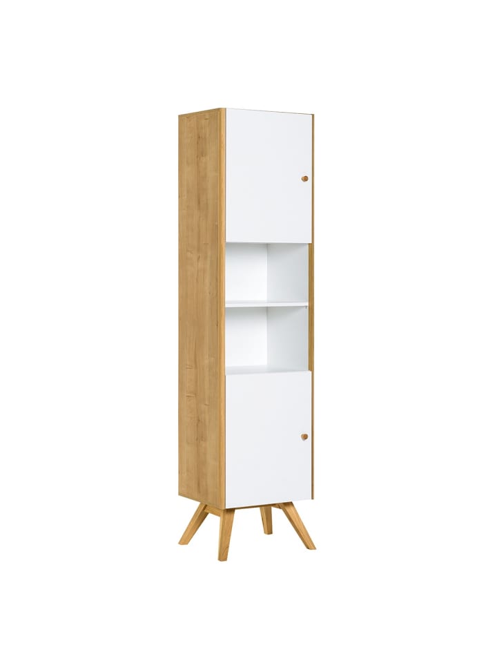 Vitrine NATURE in Weiß - (W)50,5 x (H)207,5 x (L)40 cm