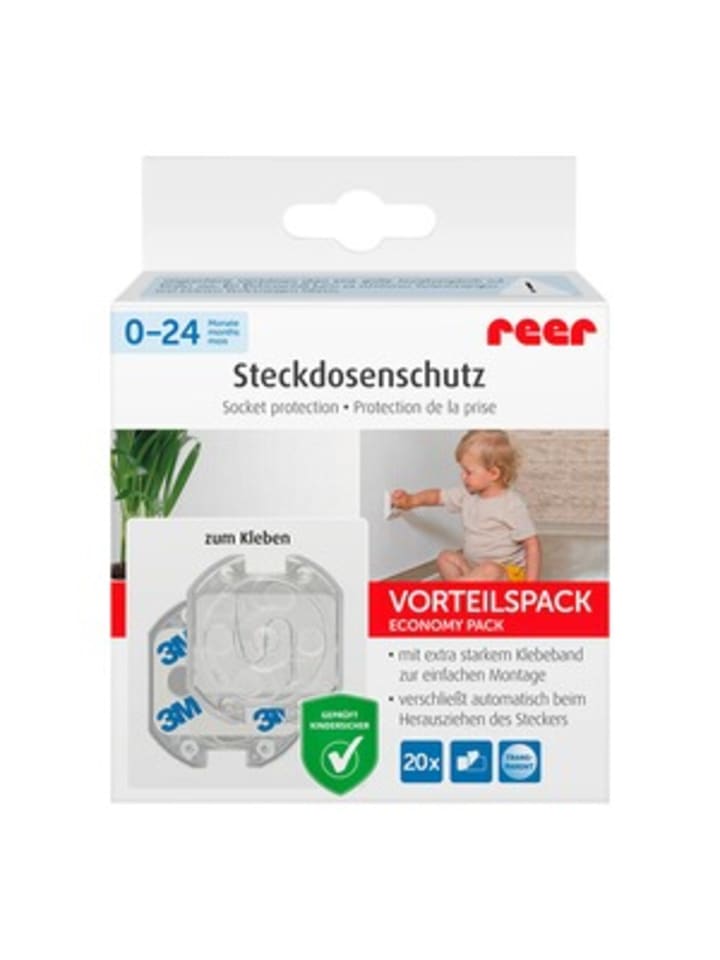 20er-Pack Reer günstig in Transparent limango Steckdosenschutz | kaufen