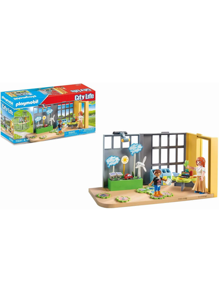 PLAYMOBIL City Life 71331 Anbau Klimakunde Klassenzimmer der Zukunft 4+