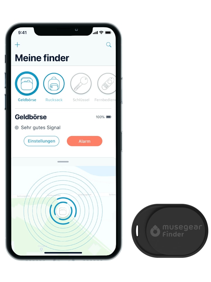Bluetooth-Schlüsselfinder "Finder mini" in schwarz