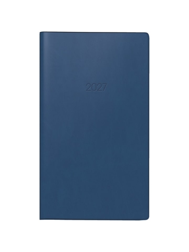 Taschenkalender 750 8,7x15,3cm 1 Monat/2 Seiten Kunststoff dunkelblau ...