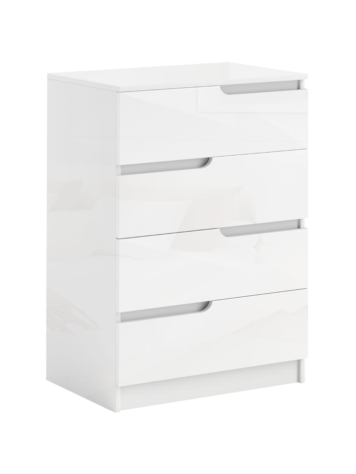 Kommode in Hochglanzweiß 60L x 40B x 85H cm