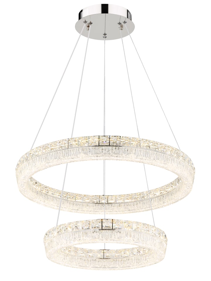 Hängeleuchte "LAUREL" in silver