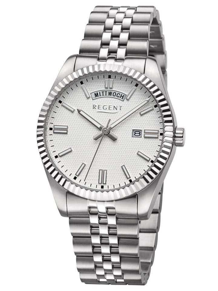 Herrenuhr Stahl/Silberfarben