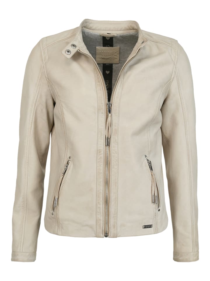 Lederjacke 31020144 in cream