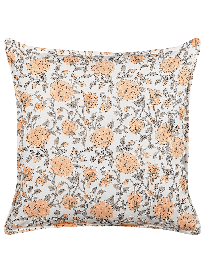 Dekokissen MEADIA in Bunt/Orange/Grau - (W) 45 x (H) 10 x (L) 45 cm
