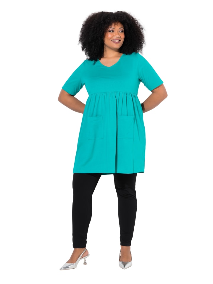 Longshirt in dunkles mint