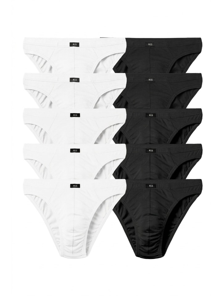 Slip in weiß, schwarz