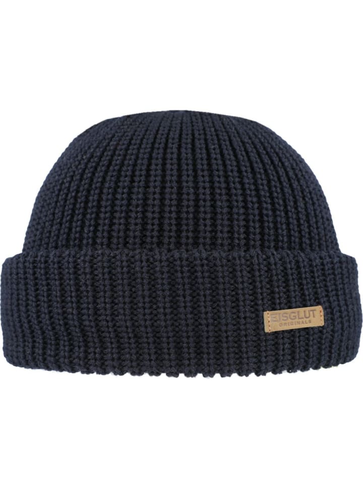 Strickmütze in blau