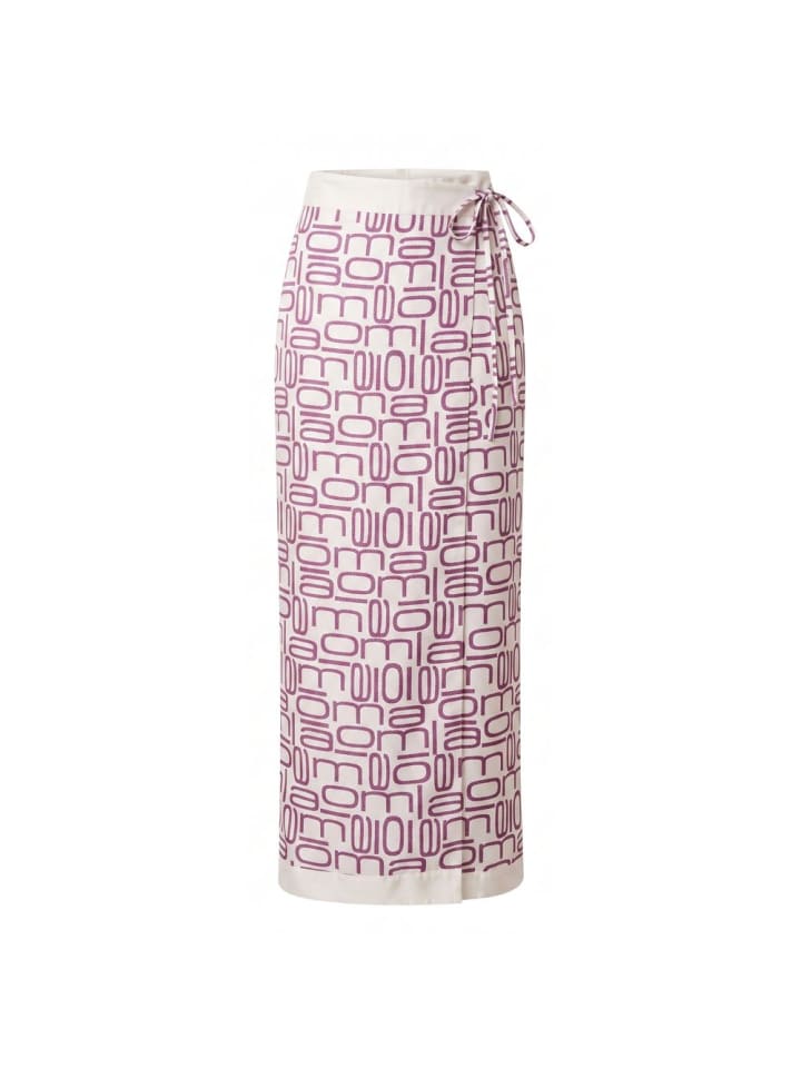 Lila Seide Damen Hose