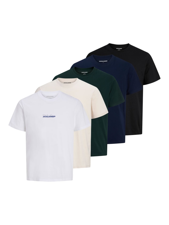 5er-Pack T-shirt in Navy Blazer