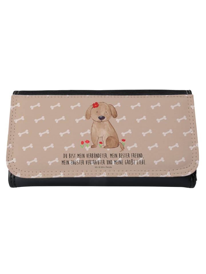 Portemonnaie Hund Dame mit Spruch in Hundeglück