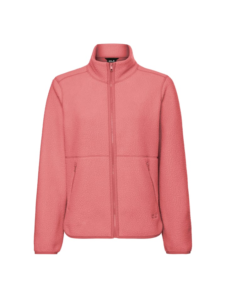 Teddyfleecejacke Lite Curl Full-Zip in Koralle