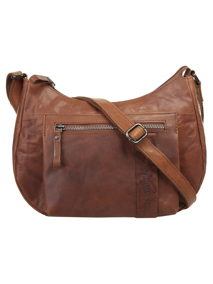 Umhängetasche echt Leder in cognac