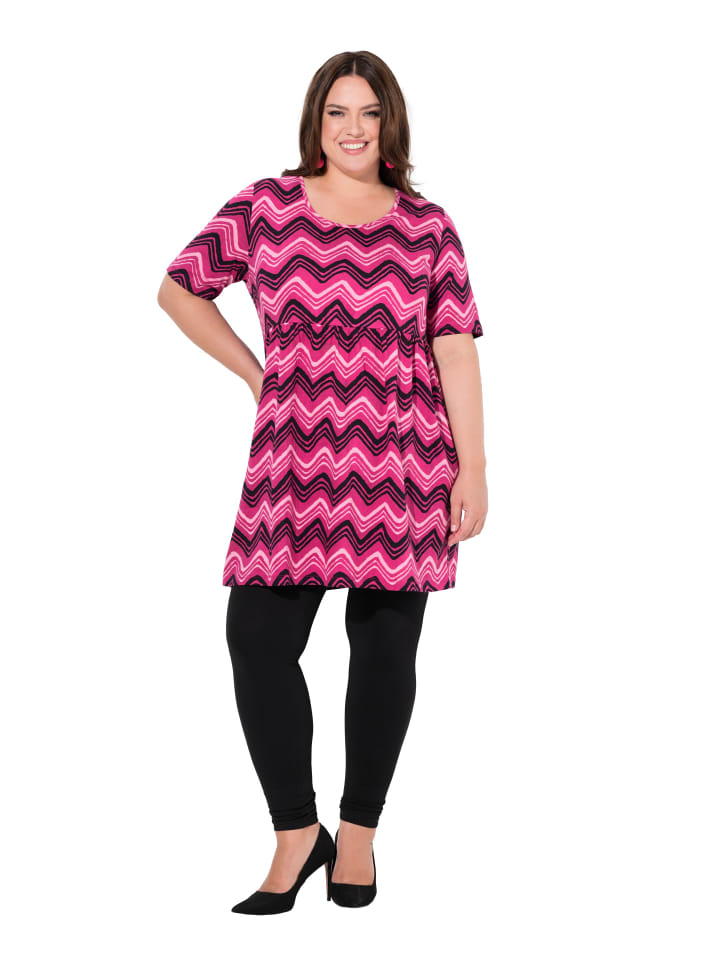 Longshirt in kaugummi rosa