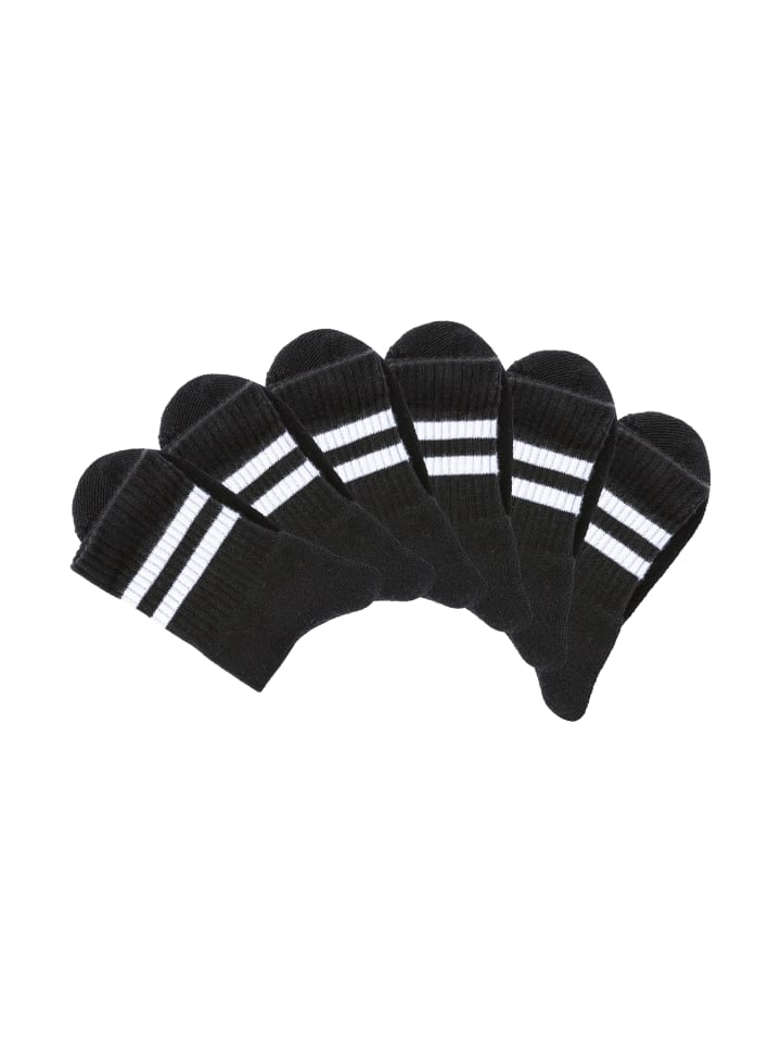 Sportsocken in 6x schwarz