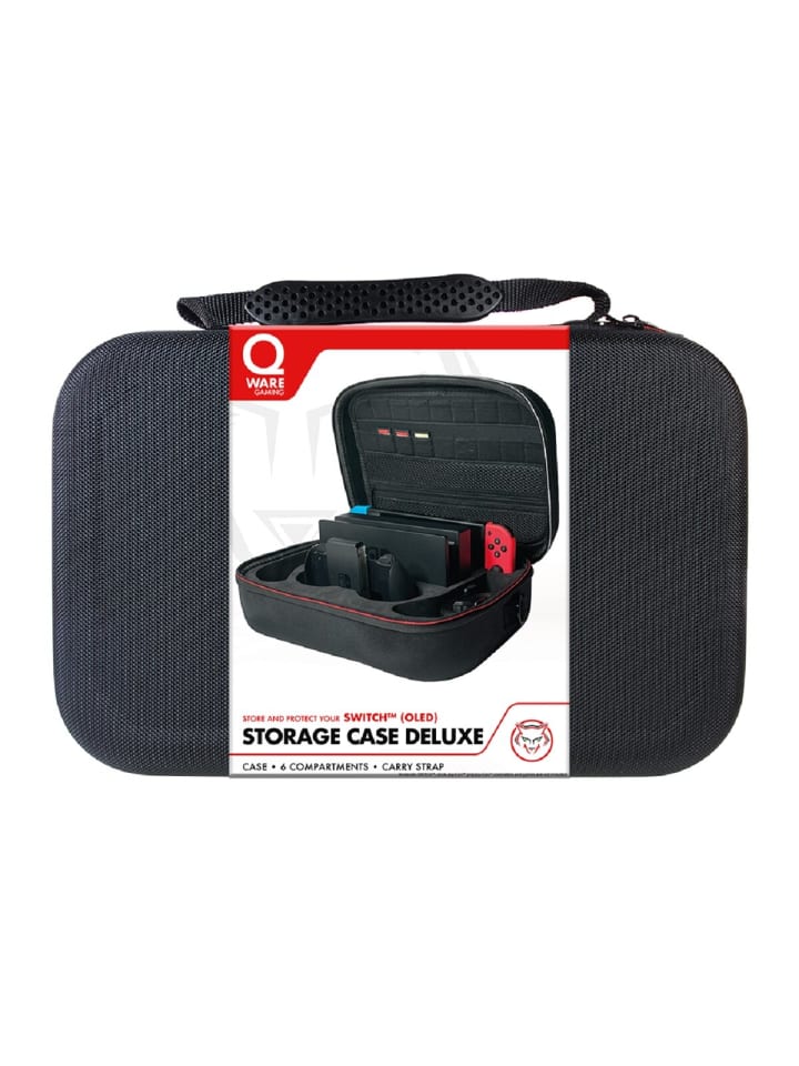 Qware Deluxe Aufbewahrungstasche – Luxus Storage Case kompatibel in Schwarz