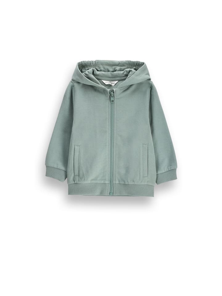 Baumwolljacke mit Reißverschluss in grün