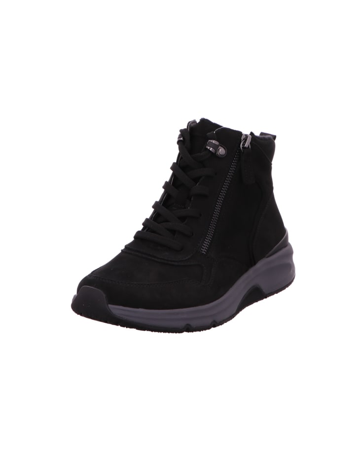 Komfort Schnürschuh in schwarz