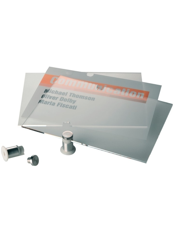 Türschild Crystal Sign 297x420mm farblos