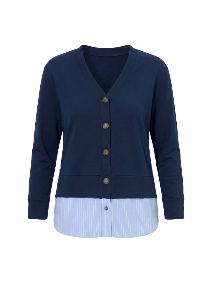 Sweatjacke in marine
