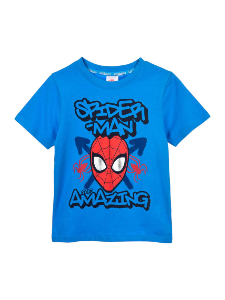 T-Shirt Spider-Man in Blau