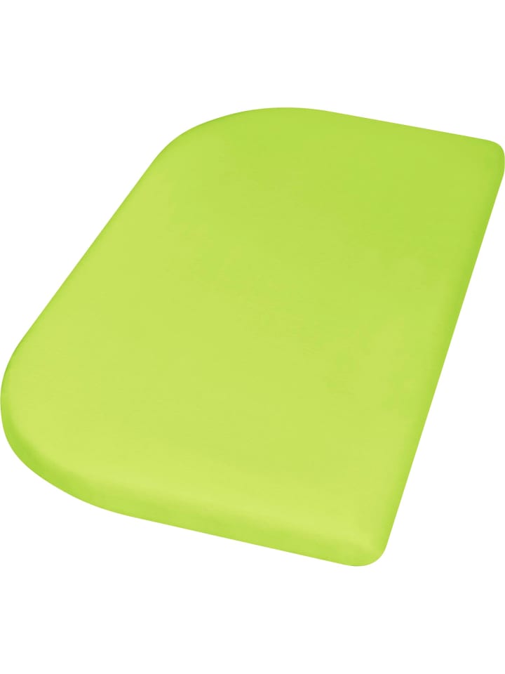 Jersey-Spannbettlaken 81x42+10 cm in Grün
