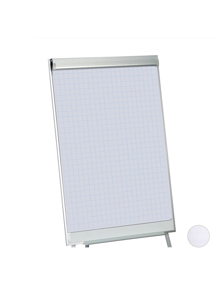 200 x Flipchartpapier Kariert in Weiß