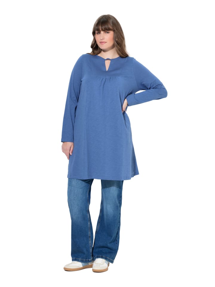 Longshirt in helles segelblau