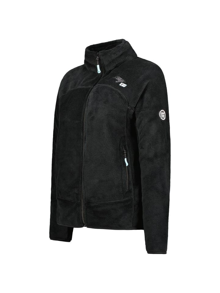Fleecejacke in Schwarz