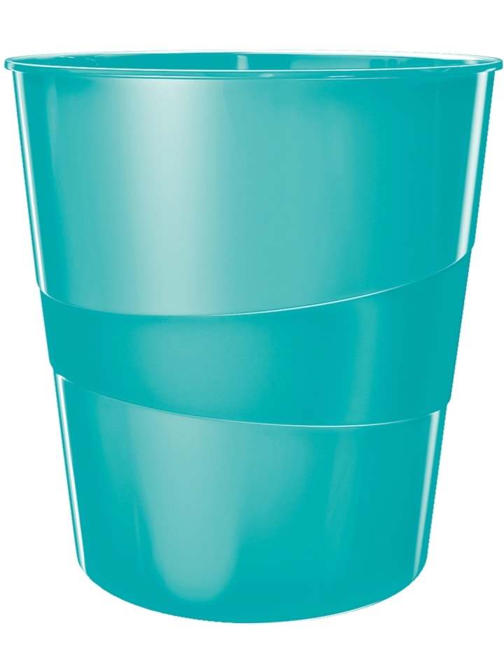 Papierkorb Wow 15l Polystyren eisblau