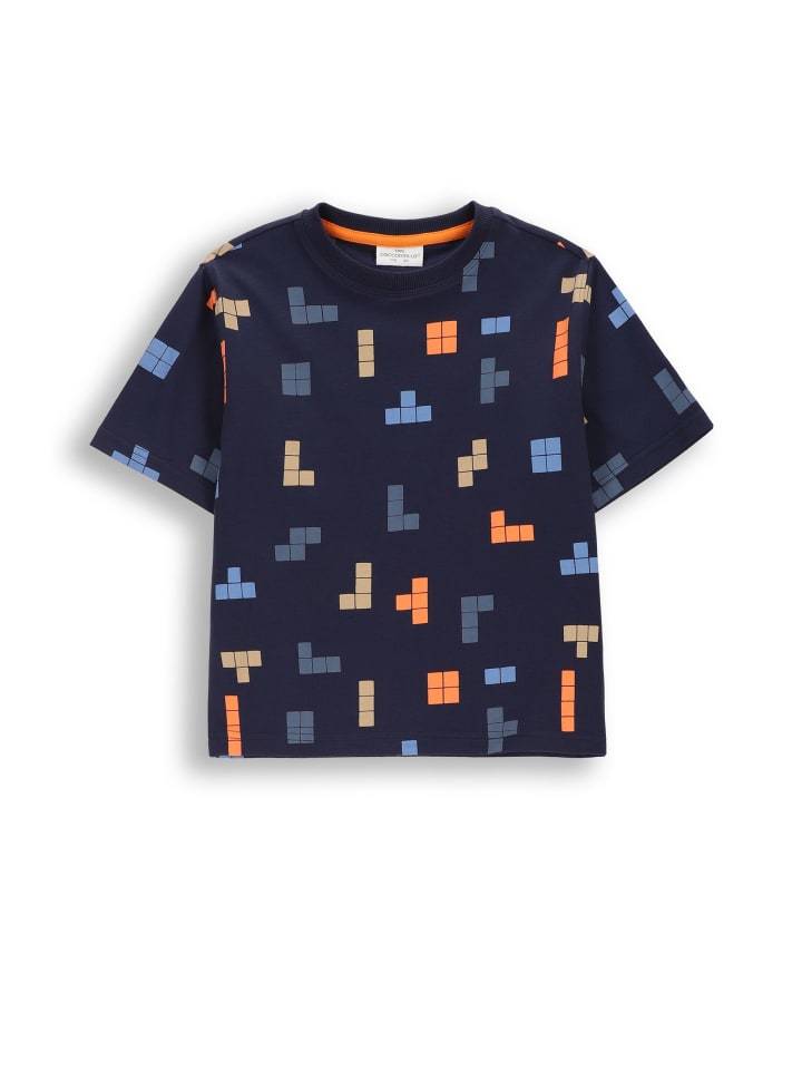 T-Shirt mit kurzen Ärmeln in dunkelblau
