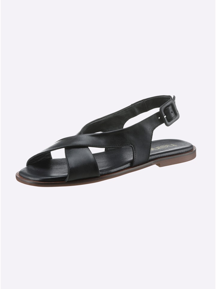 Sandale in schwarz