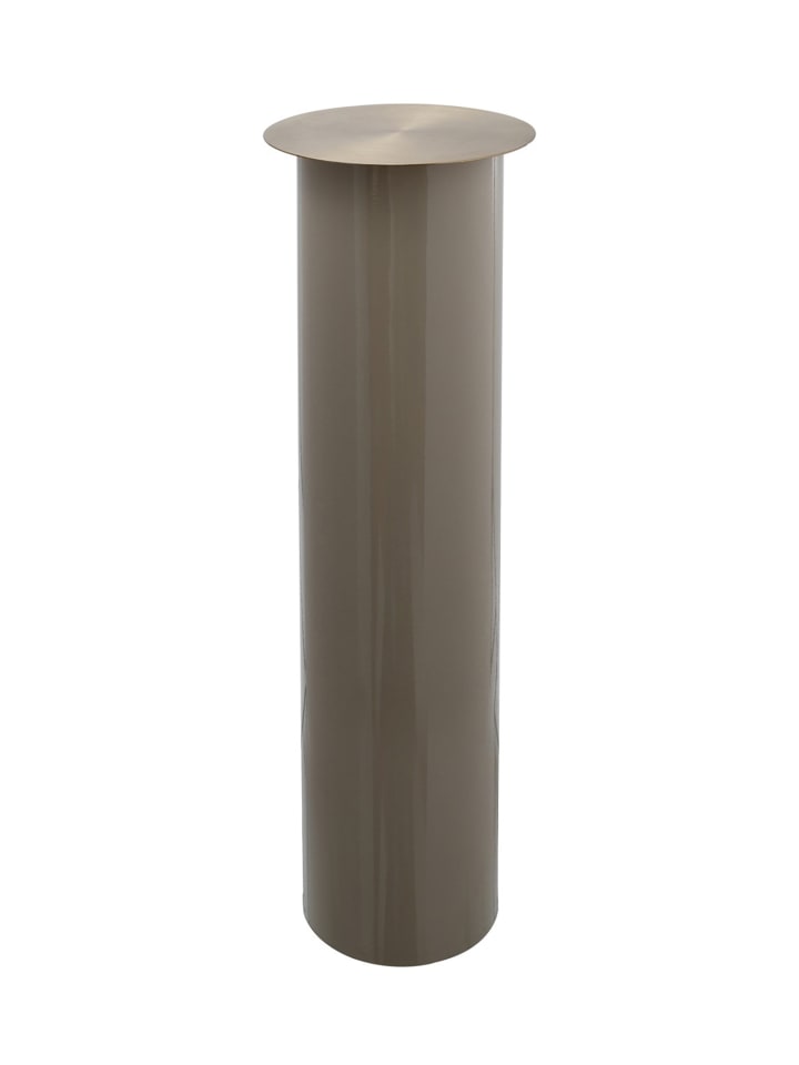 Bodenkerzenständer Art Deco 195 in taupe - gold