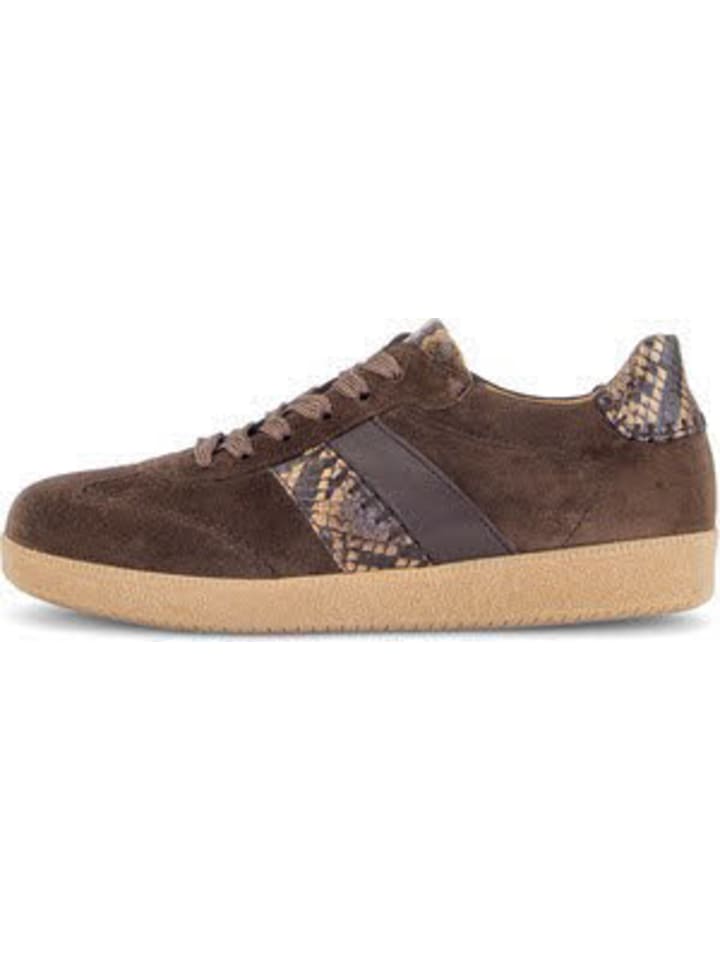 Damen- Schnürschuhe Sneaker low F in Braun