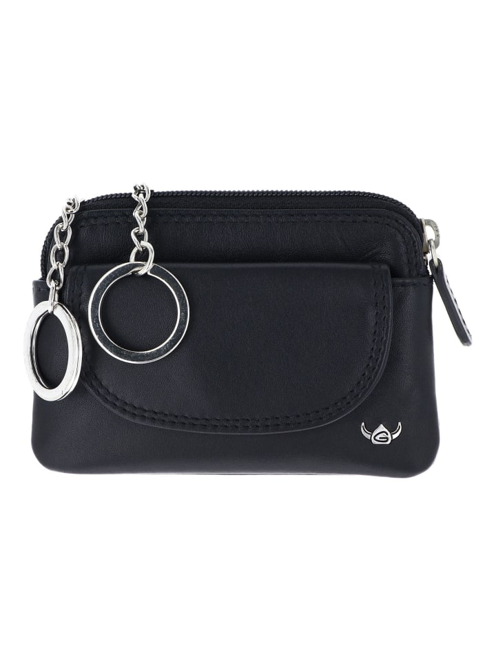 Polo Schlüsseletui Leder 10.5 cm schwarz