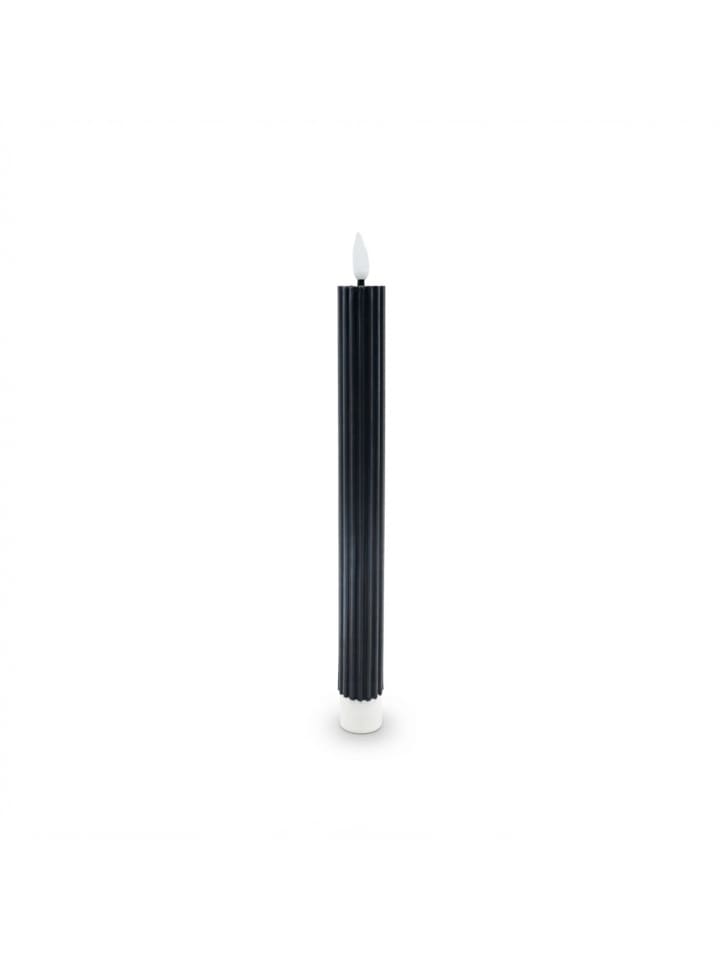 6 x LED Stabkerzen in Schwarz