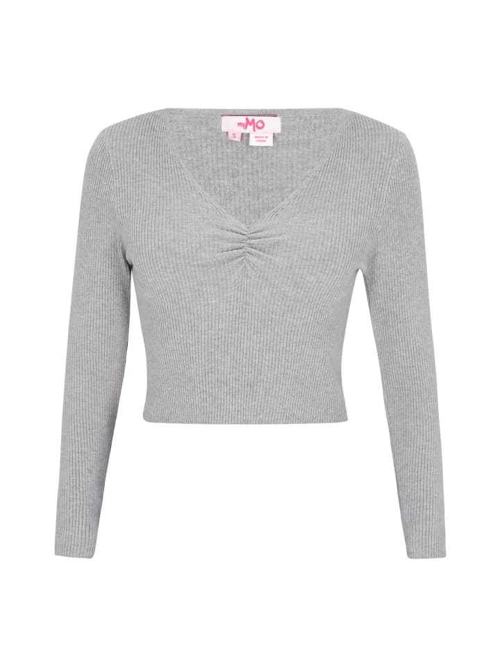 Women Sweater in light grey melange