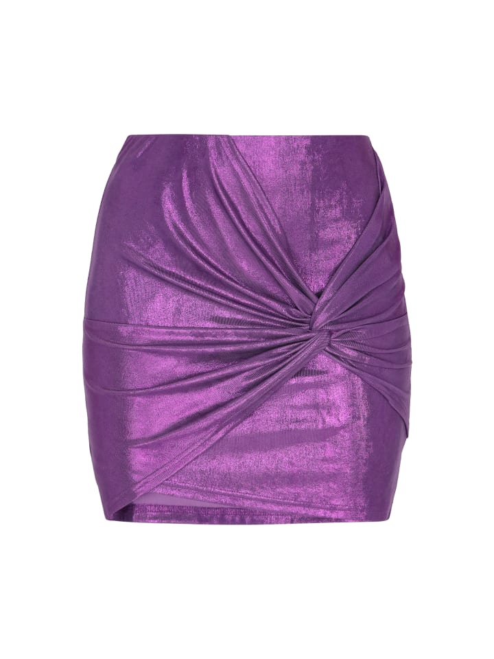 Women Skirt in violet metallic