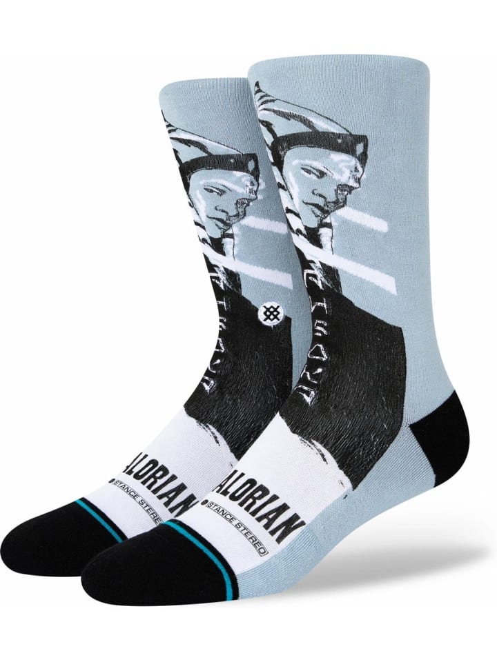 Socke in Blau
