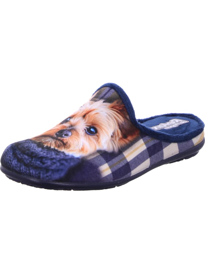 Pantoffel in blau