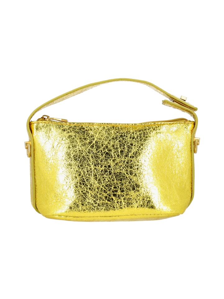 Damen Handtasche in Gelb metallic