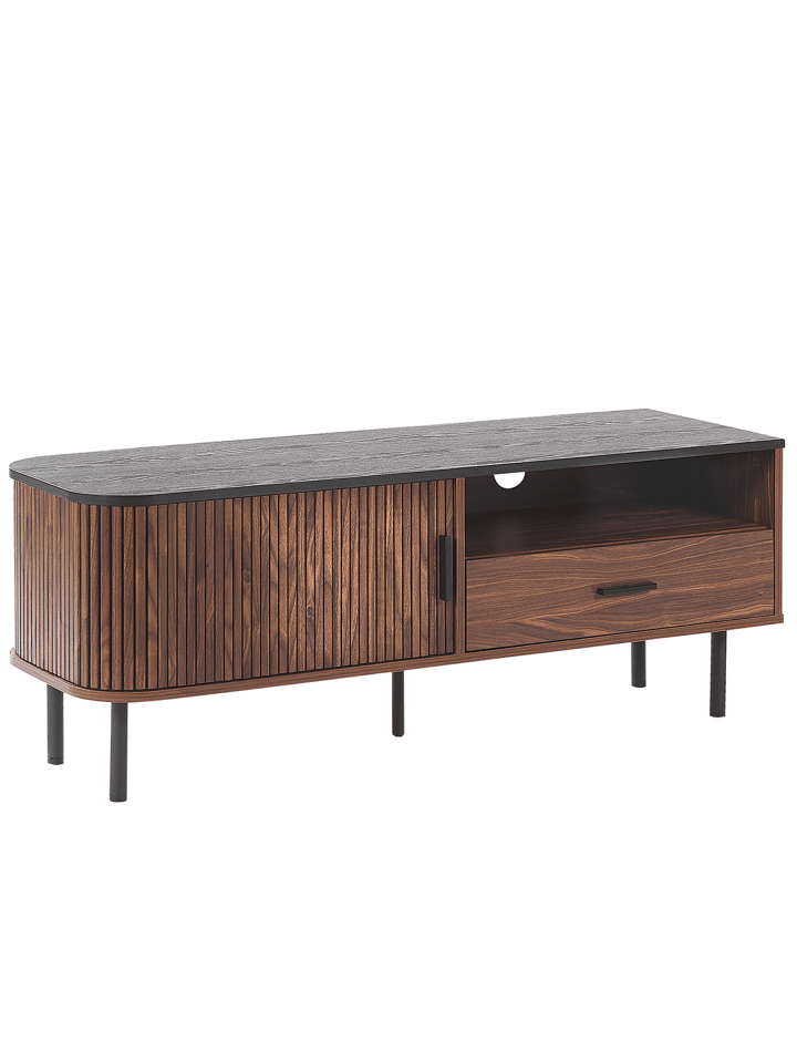 TV-Schrank JOSE in Braun/Schwarz - (W) 120 x (H) 46 x (L) 40 cm