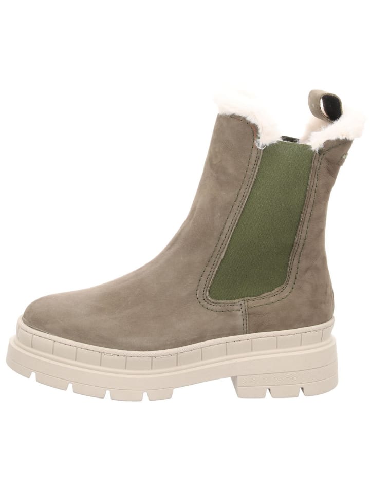 Schnürstiefel in oliv