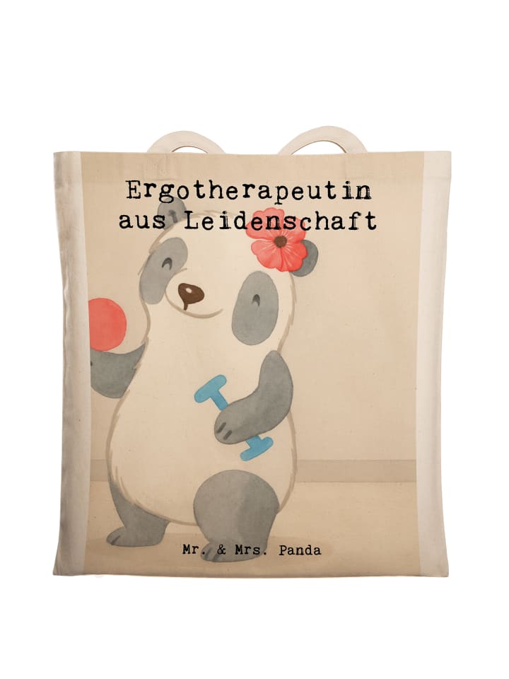 Shopping Tasche Ergotherapeutin Leidenschaft De... in Weiß