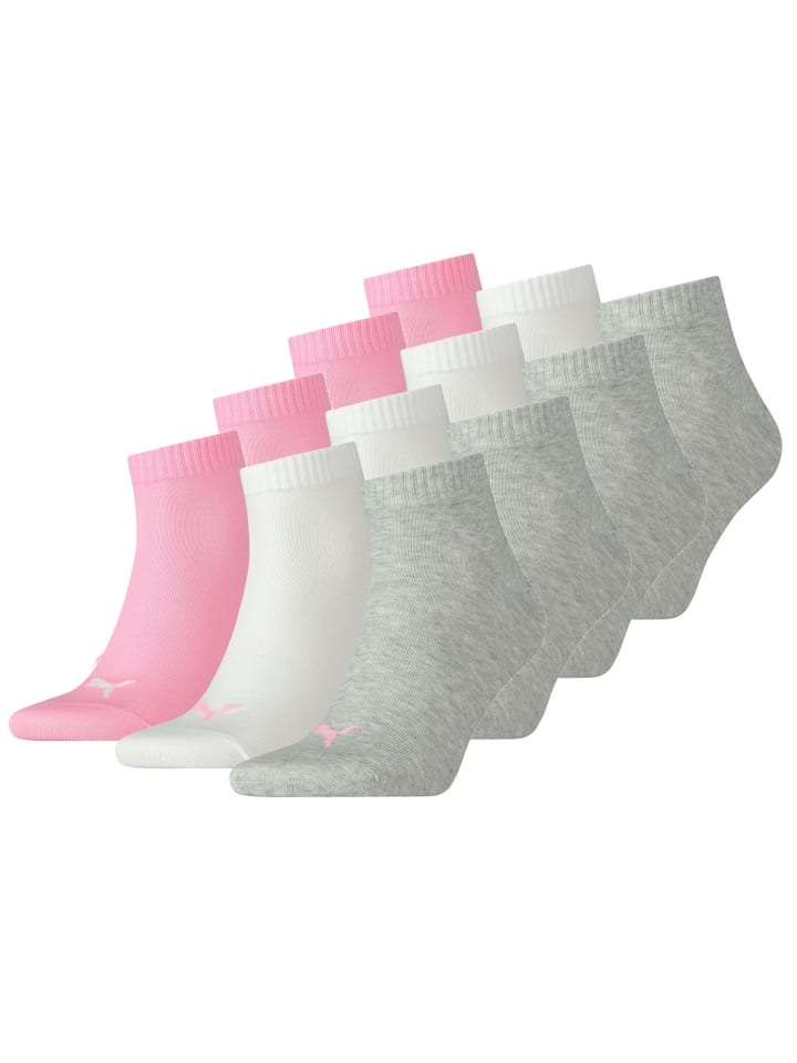 Socken PUMA UNISEX QUARTER PLAIN 3P in 395 - prism pink